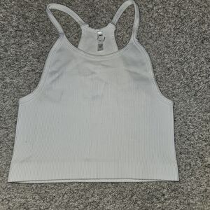Women's Ribbed Tank Top - White